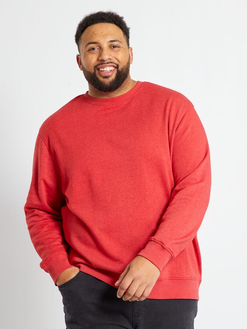 Fleece sweatshirt - ROOD