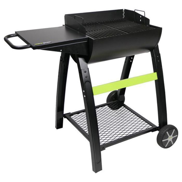 COOK'IN GARDEN TONINO 50 Houtskoolbarbecue - L 102 x B 71 x H 90 cm - Kookoppervlak: 42 x 41,5 cm - Zwart