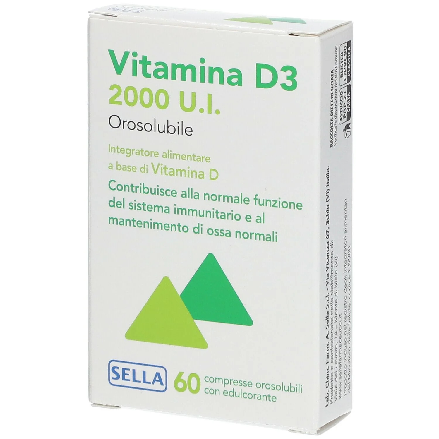Vitamine D3 2000Ui Orosol 60Cpr