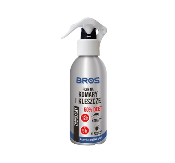 Bros płyn na komary i kleszcze 50% Deet 130 ml
