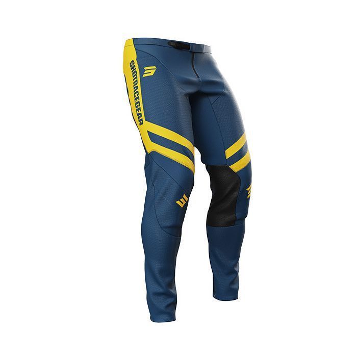 Pantalon moto cross SHOT RACE GEAR Contact Mythic Blue Yellow
