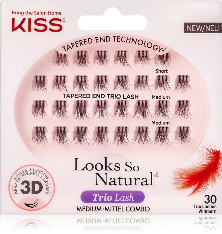 Umělé řasy KISS Look So Natural s uzlem