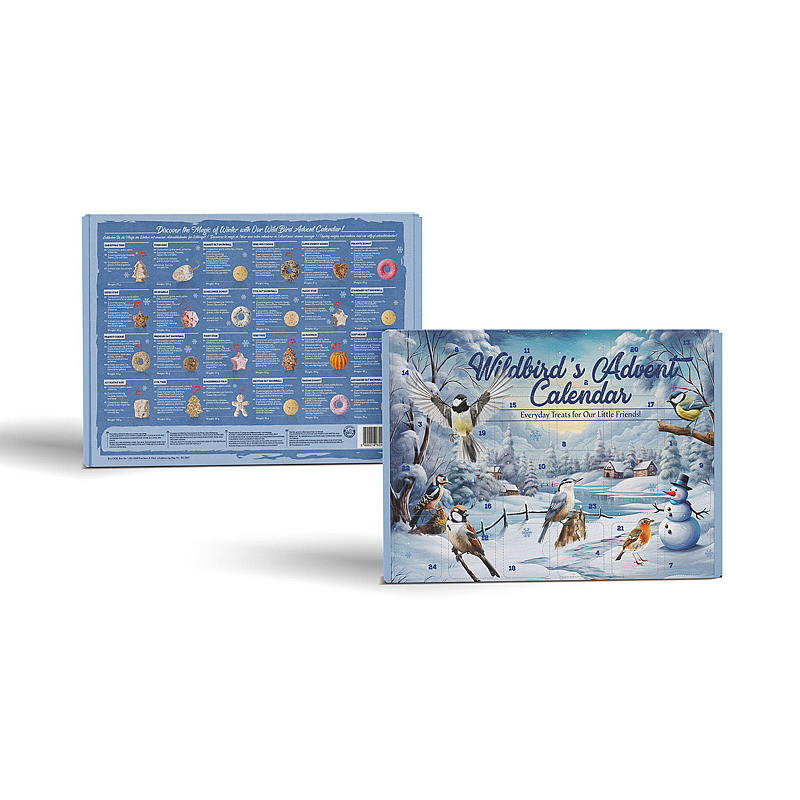 Adventskalender med 24 fugleklekkinger