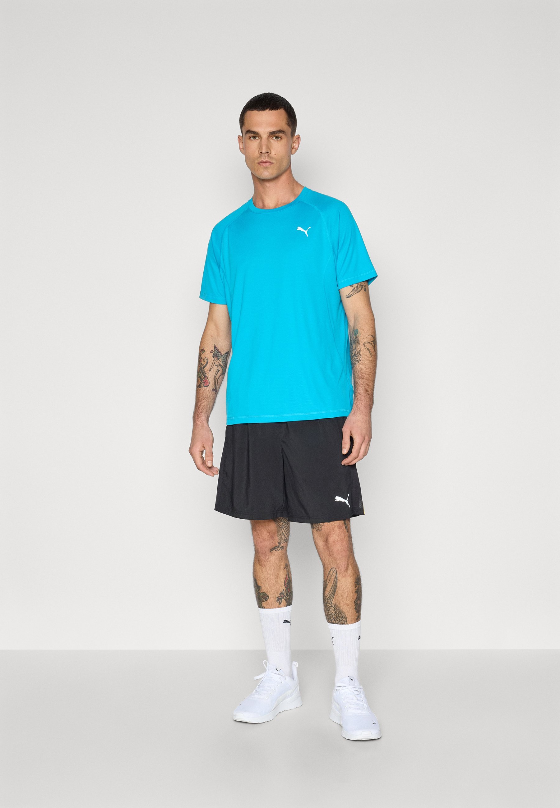 Puma RUN VELOCITY TEE - Športna majica - modra