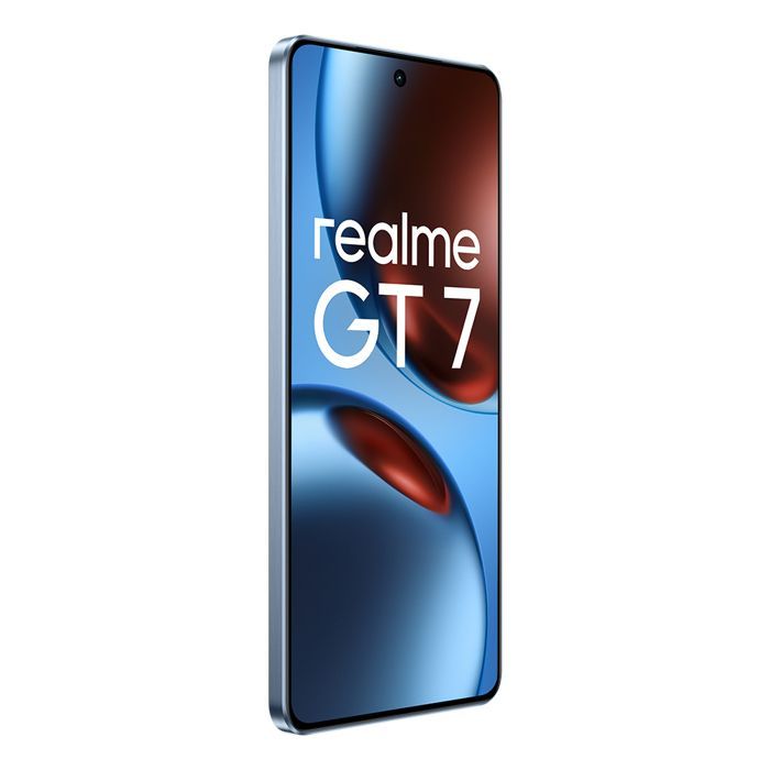 realme GT7 smartphone 12+512 GB, Dimensity 9400e processor, 7000mAh Titan battery, 120W Ultra Charge, IP69, Blue