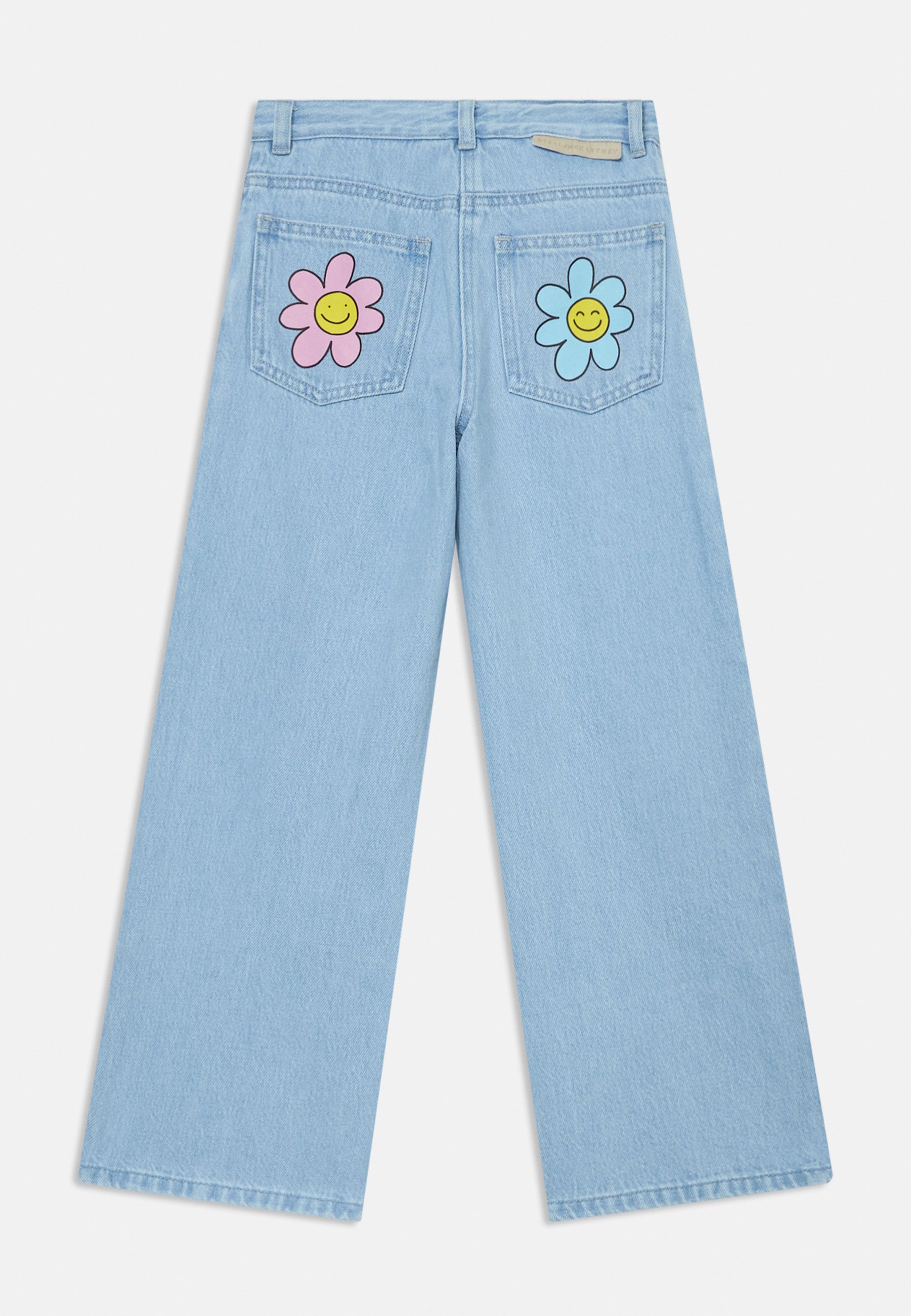Stella McCartney laste sirge säärega teksad - helesinine denim
