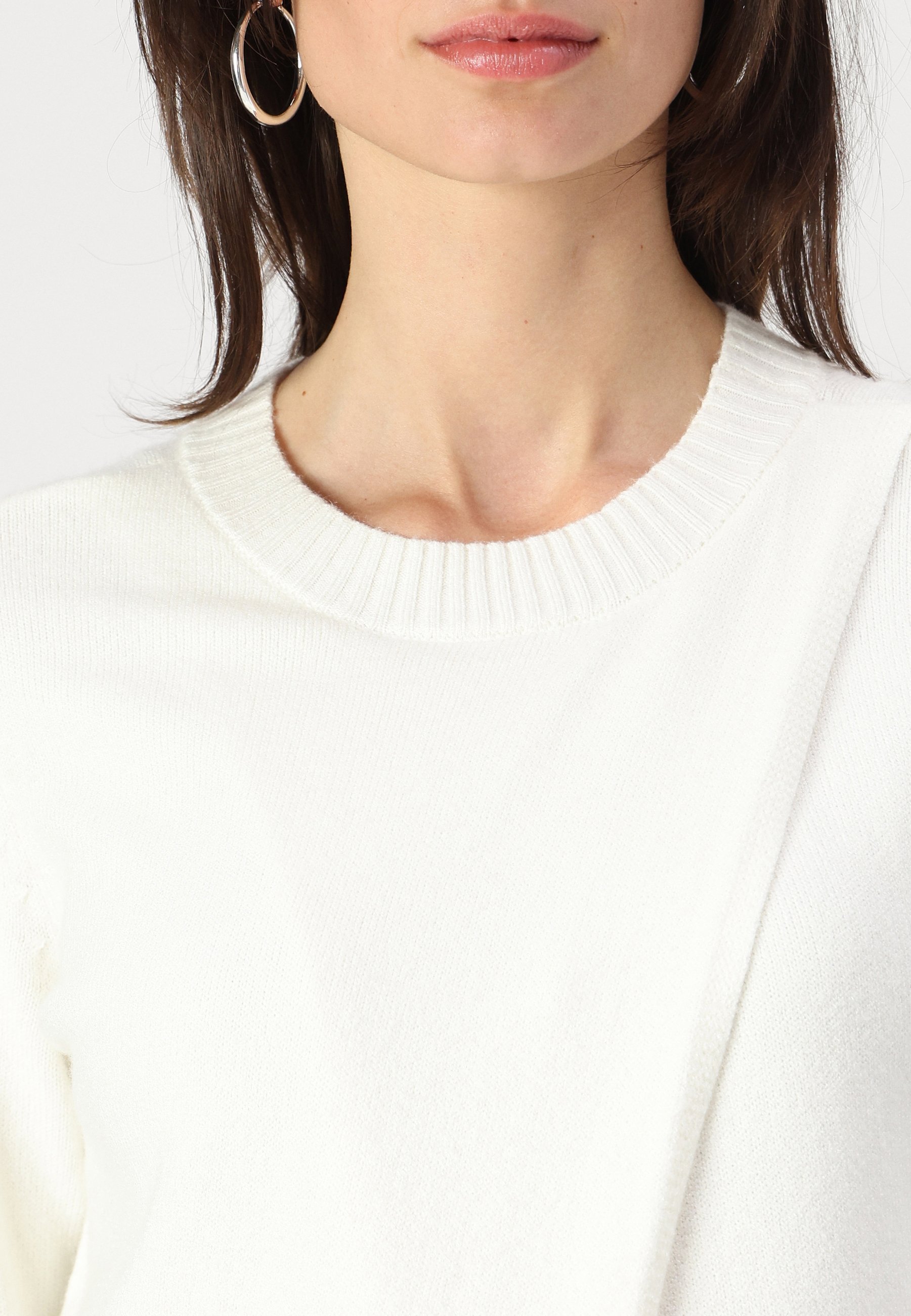 NUR FÜR SCHWANGERSCHAFTLICHE CAPUCINE O NECK - Jumper - Cloud Dancer