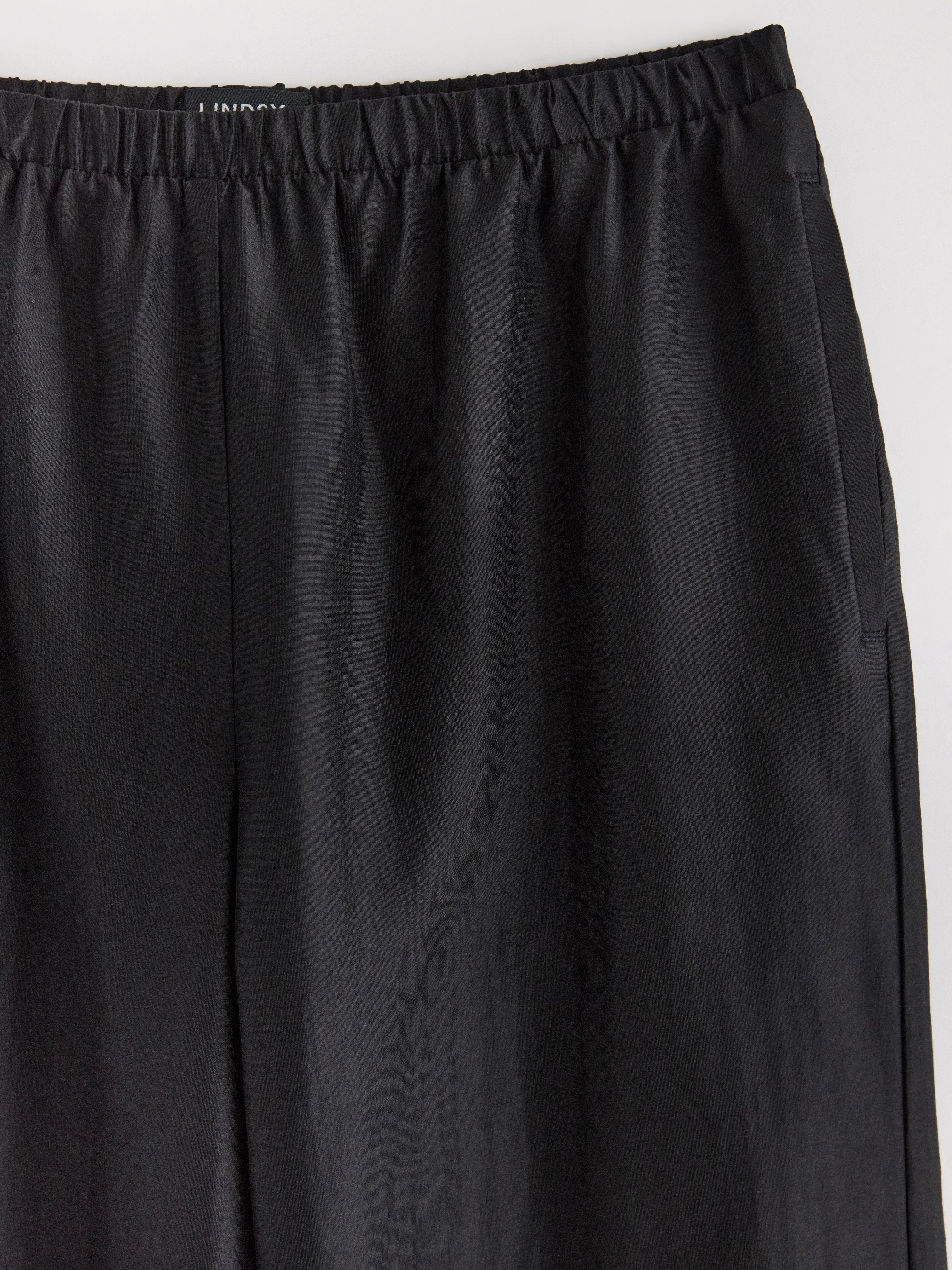 Pantalones de pierna ancha negros