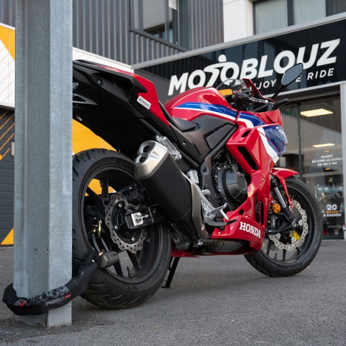 Cadeado de corrente e disco MOTOBLOUZ aprovado pela SRA
