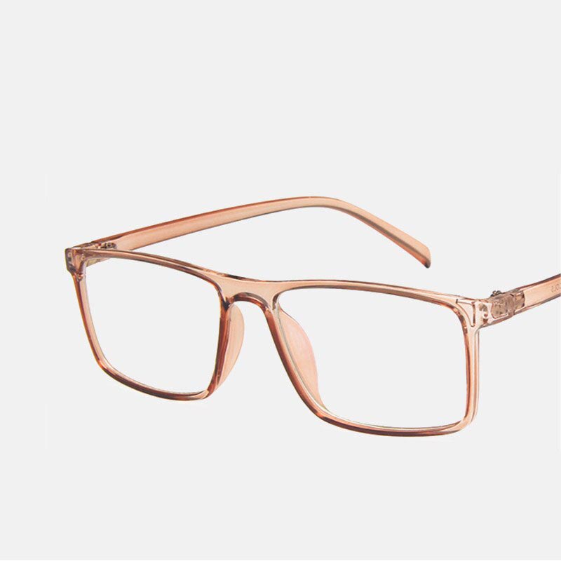 Vintage-Herrenbrille, quadratisch, Korrektionsbrille; Vintage-Damenbrille für Kurzsichtigkeit, klar