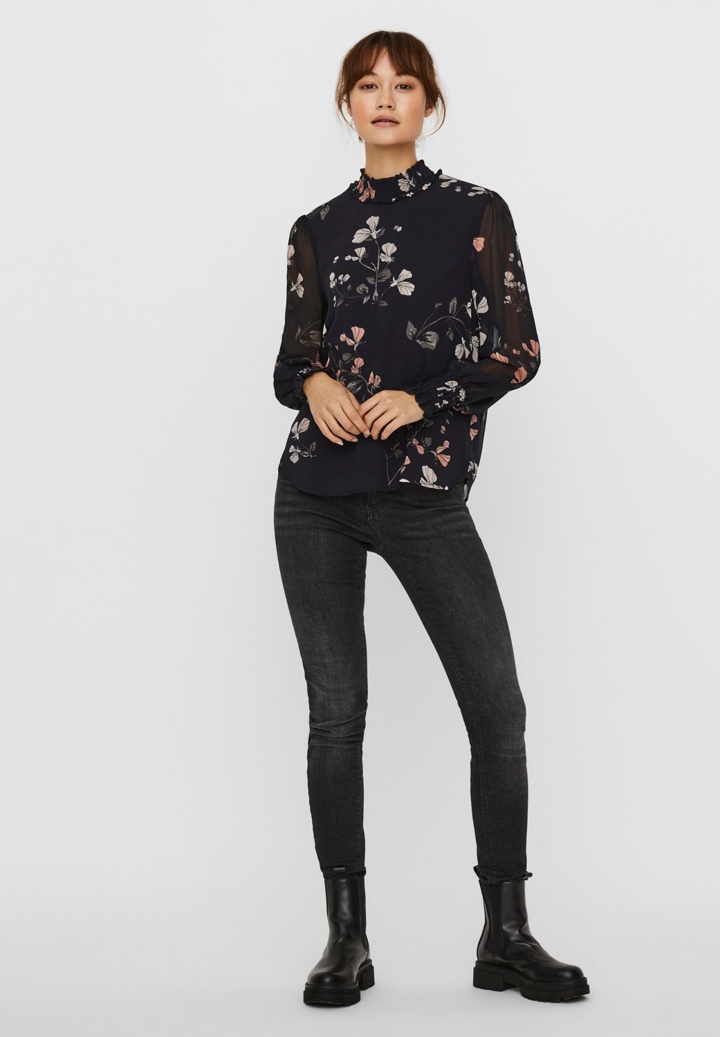 Vero Moda VMSMILLA - Chemisier - ciel nocturne/hallie