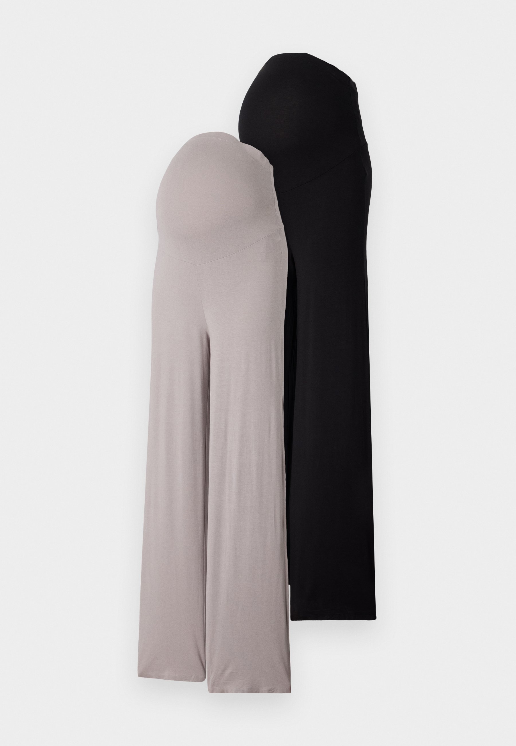 Anna Field MAMA 2 PACK - Sportinių kostiumų kelnaitės - juodos/pilkos