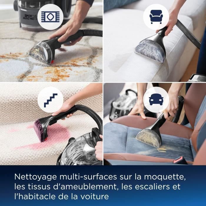 BISSELL SpotClean Auto Pro Select 3730N - Rimuove le macchie, pulisce e aspira - Serbatoio di grande capacità - Portata elevata