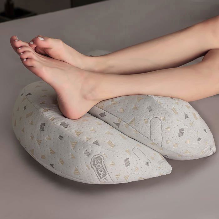 Almohada de embarazo para dormir, almohada de lactancia, almohada de soporte corporal de algodón para el embarazo, soporte lumbar.