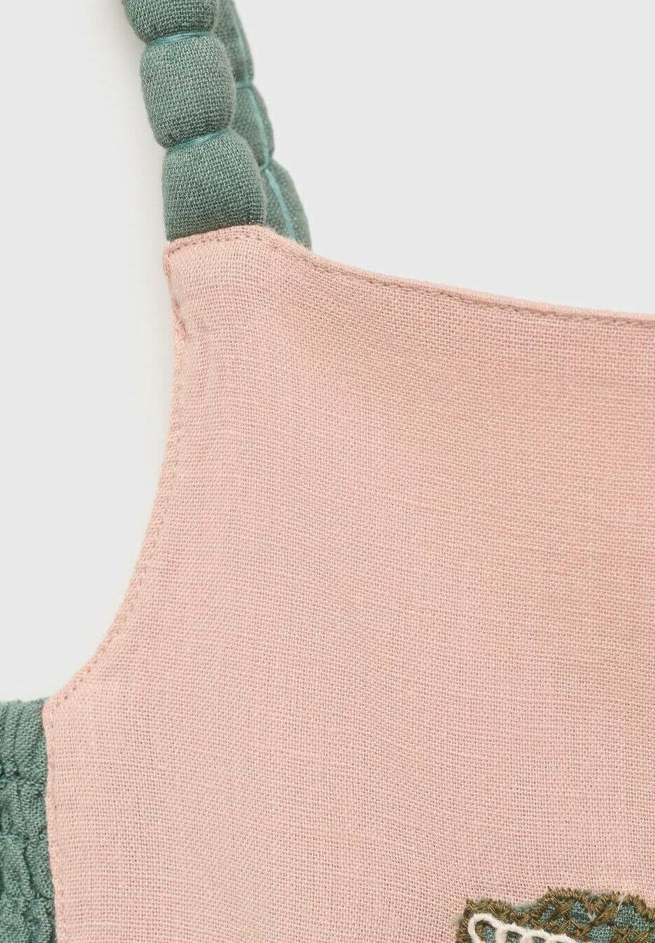 Tuta intera Mango Kids con ricamo floreale - rosa