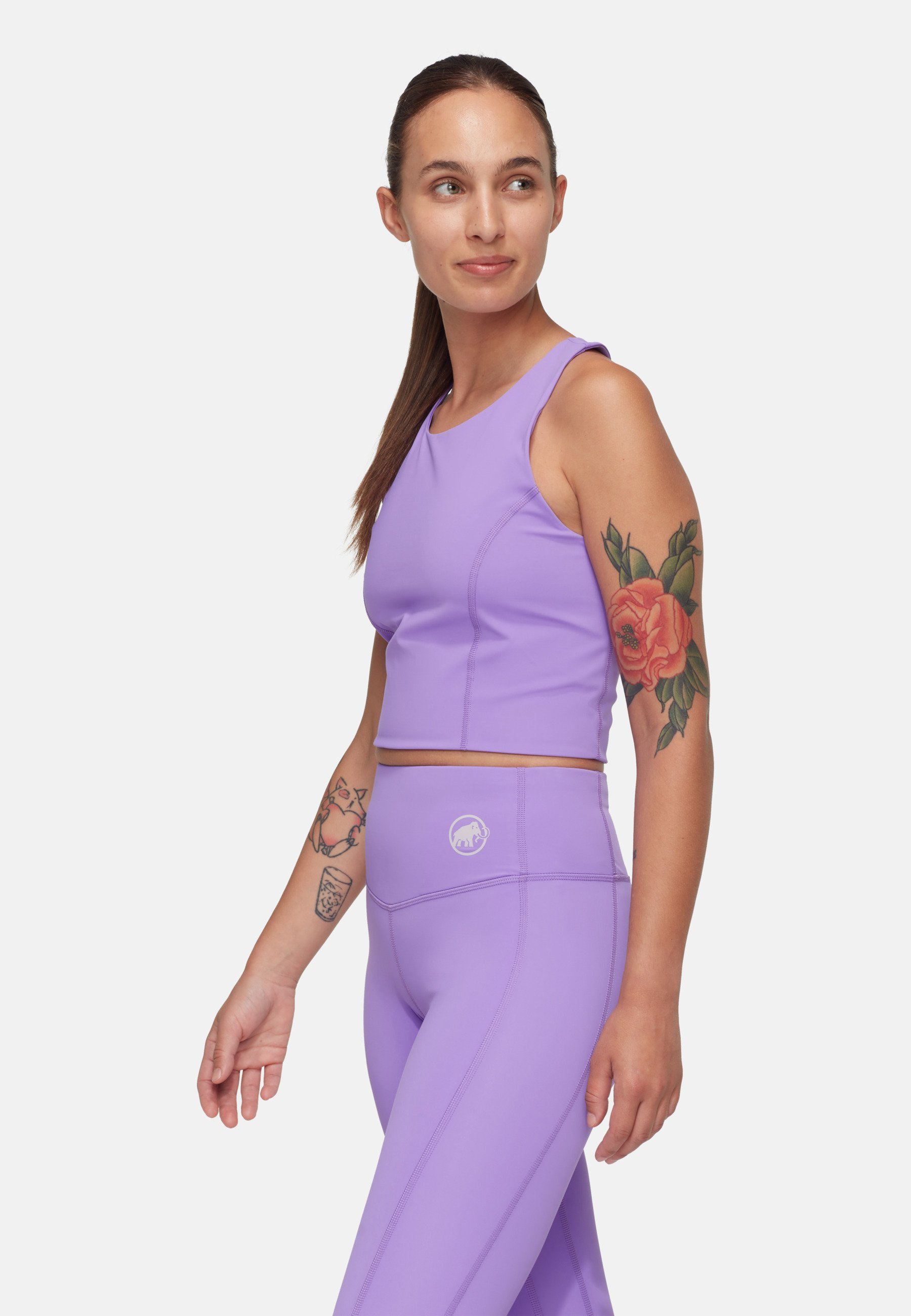Mammut MASSONE - Stredná podpora športová podprsenka - lavandin