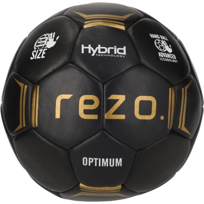 Balón de balonmano - Optimum - Talla 3 - Negro y dorado