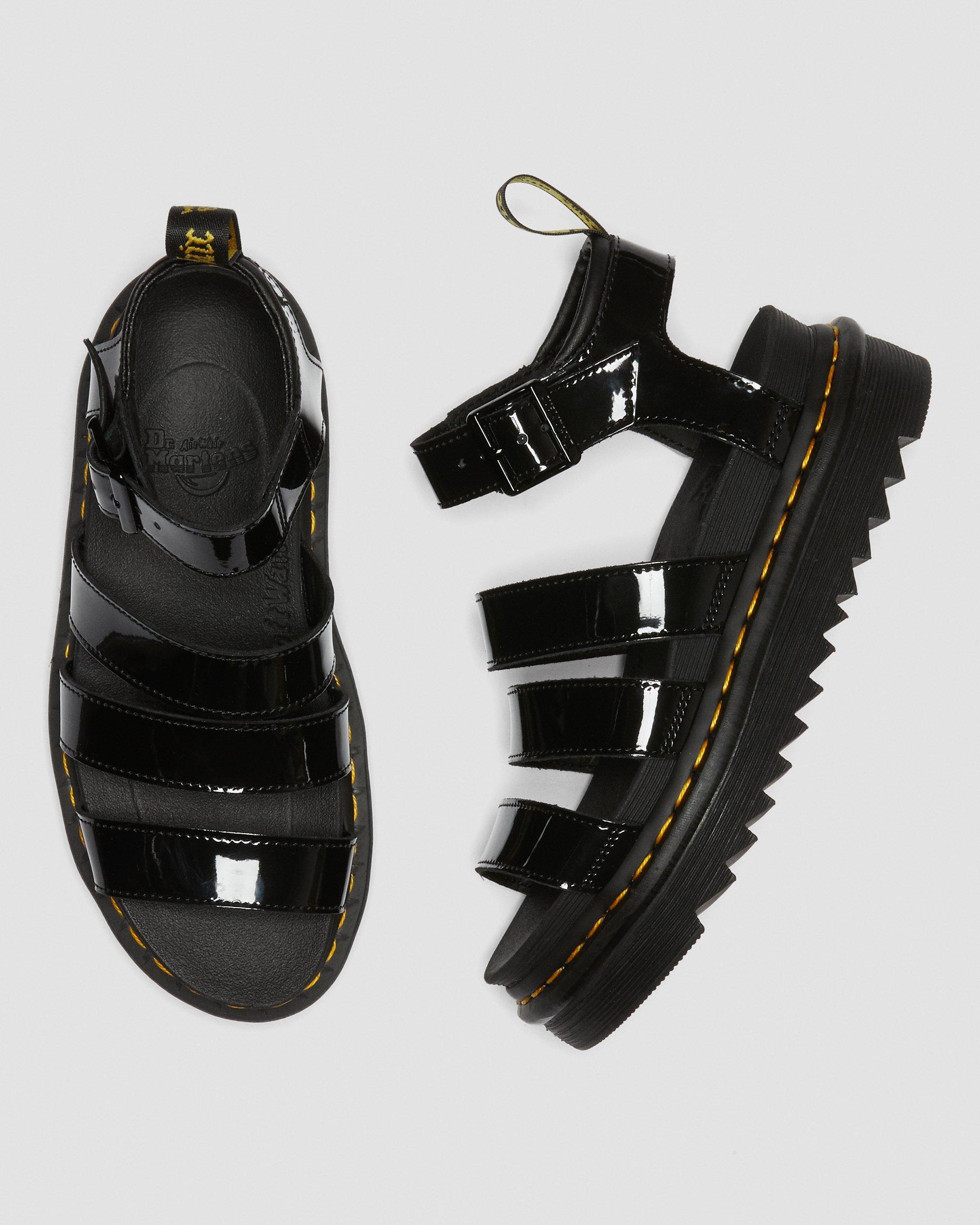 Blaire Lackleder Gladiator Sandalen