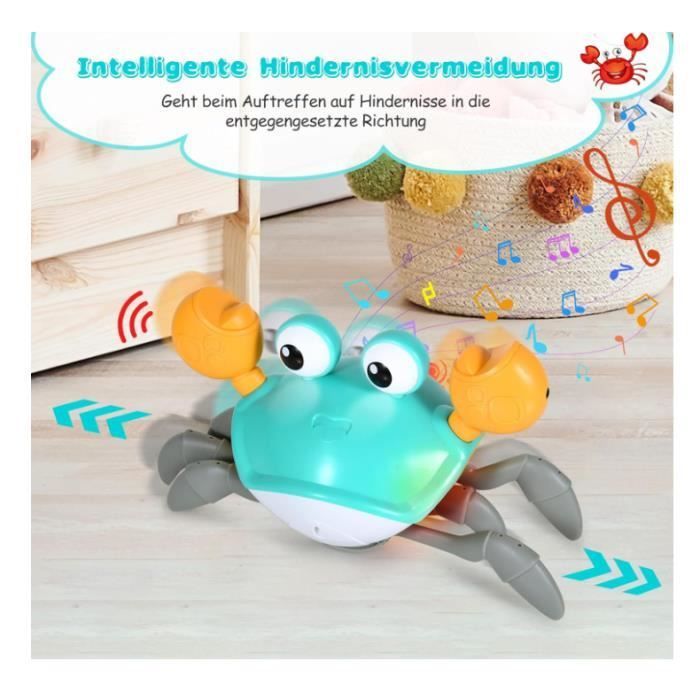 Baby Musical Toy - Walking Crab - USB Rechargeable - Variable Speed - 9 Months and Up