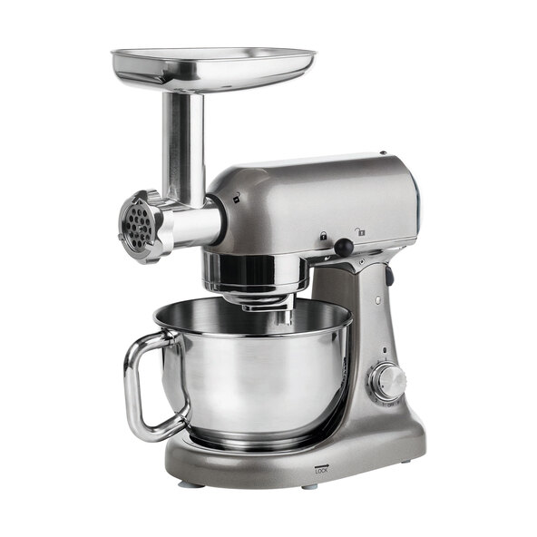 Premium food processor (MD16480), medium grey metallic