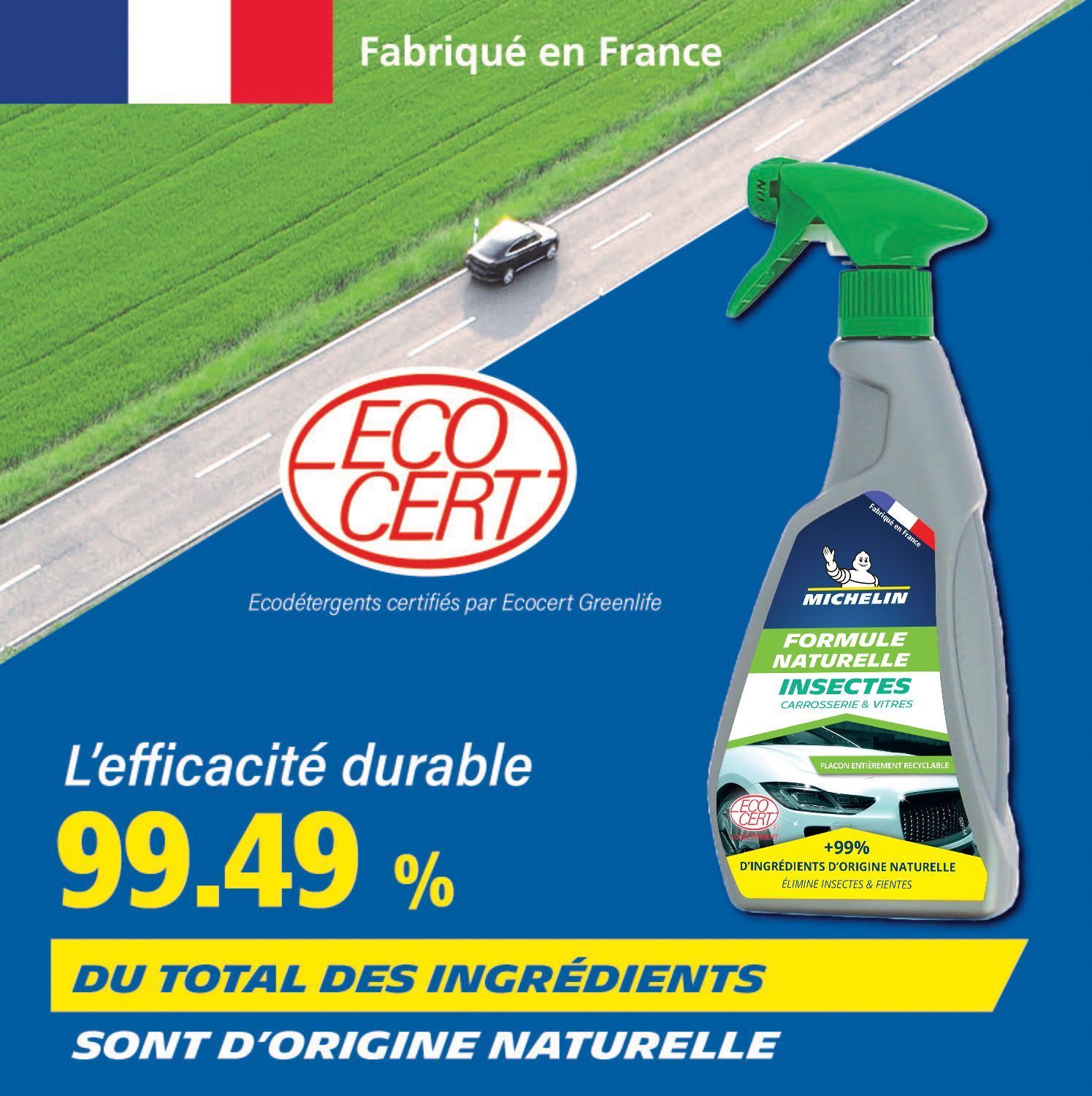 Rengjøringsmiddel - MICHELIN - Naturlig formel - Automatisk myggmiddelspray - 500 ml