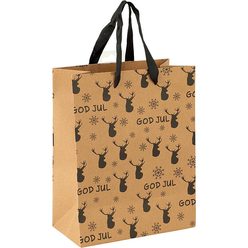 Presentpåse 20x25,5x11 cm kraftpapper