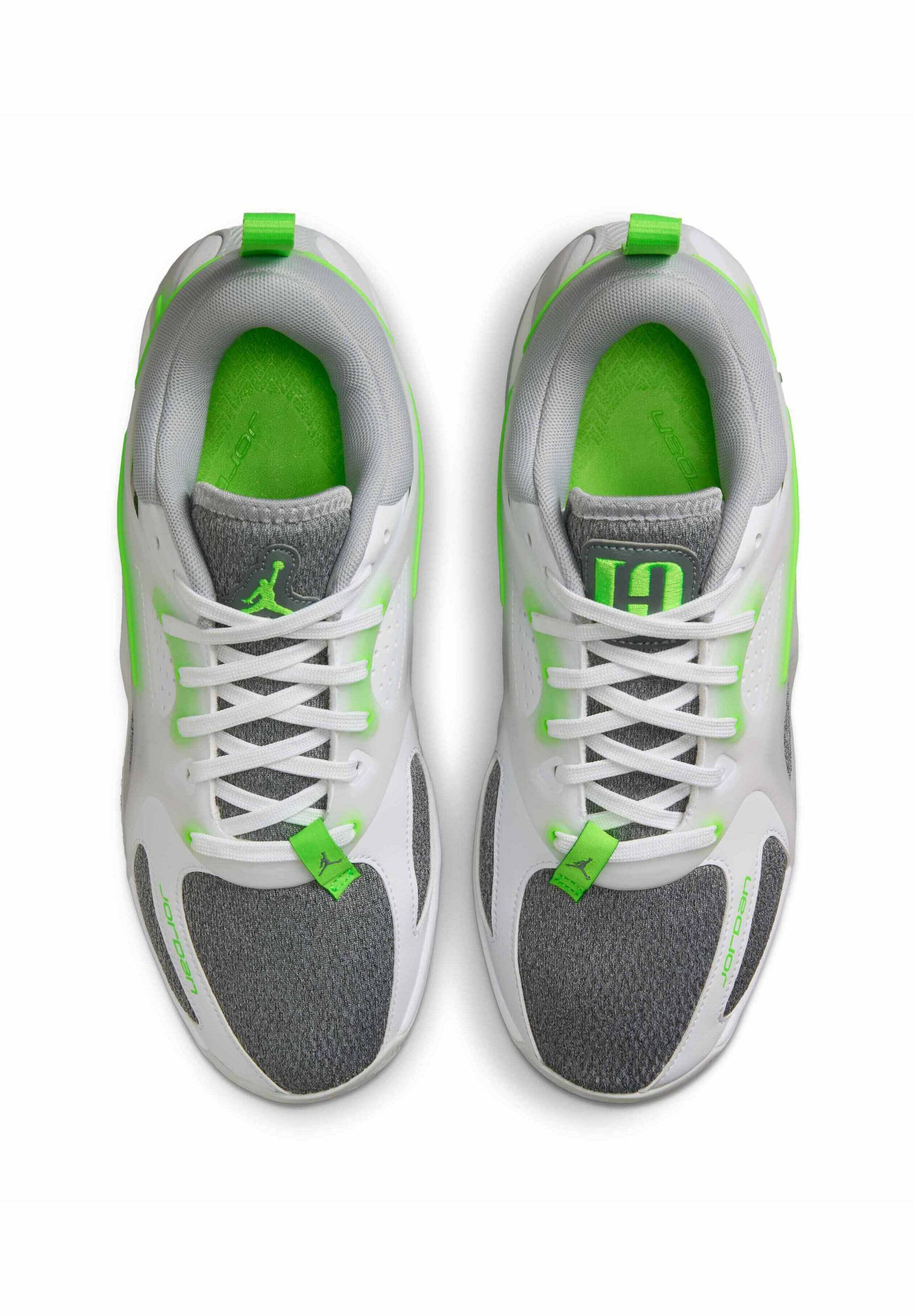 Jordan JORDAN HEIR - Basketbalschoenen - sail electric green white wolf grey