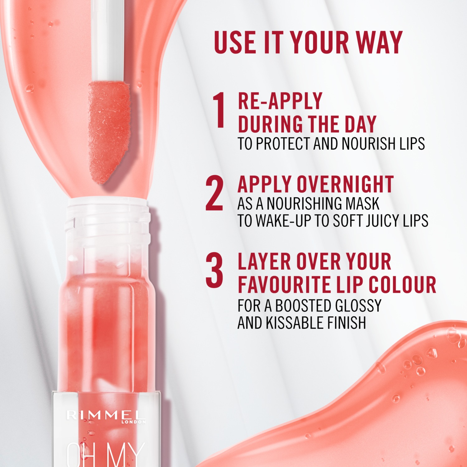 Rimmel London Lippenöl Oh My Gloss! Lippenöl – 4,5 ml