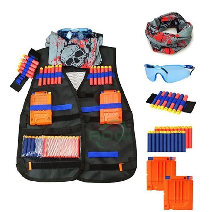 Children's Tactical Vest - WoWa® - Nerf N-Strike Elite - With Goggles - Unisex - Plastic-Resin