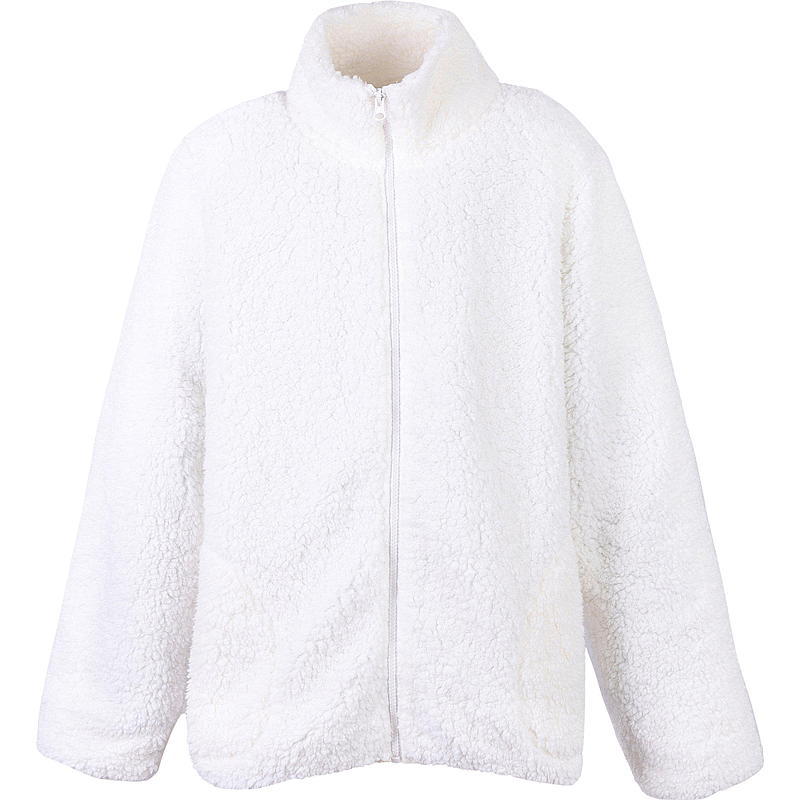 Chaqueta talla S-XL polar sherpa blanco roto