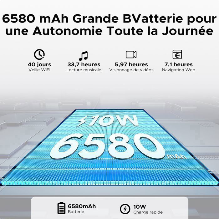 DOOGEE TAB A9 Tablette Tactile - Android 16 Gemini AI, Écran 10.1