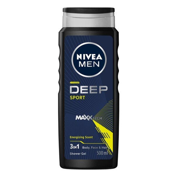 NIVEA Men Deep Sport 3-in-1 dušas želeja 500ml
