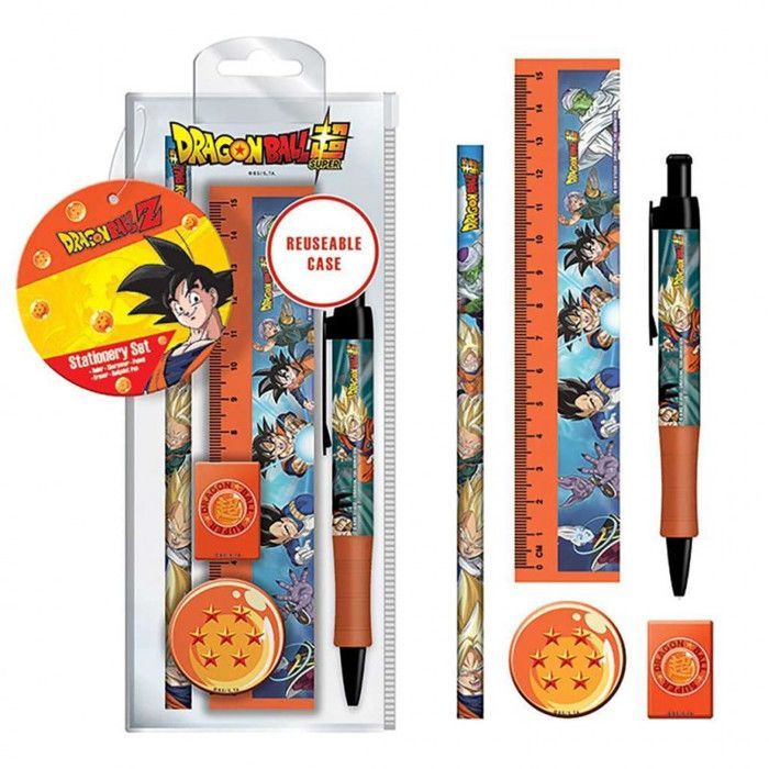 Dragon Ball Z - Etui met potloden, liniaal, gum en puntenslijper - Voor school