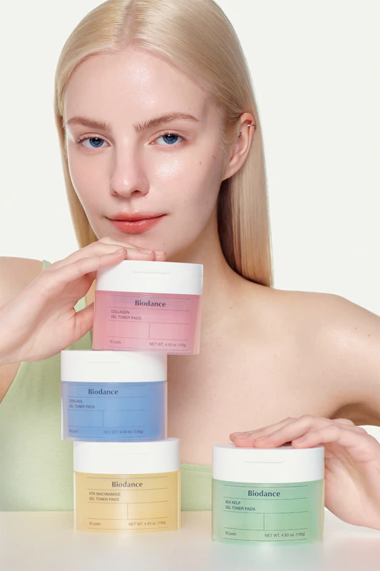 Biodance Sea Kelp Gel Toner Pads jsou zklidňující a tonizující pleťové tampony.