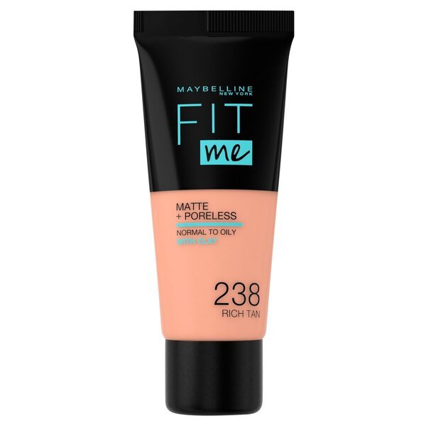 Maybelline New York Fit Me Matte & Poreless 238 Rich Tan tonālais krēms<br>