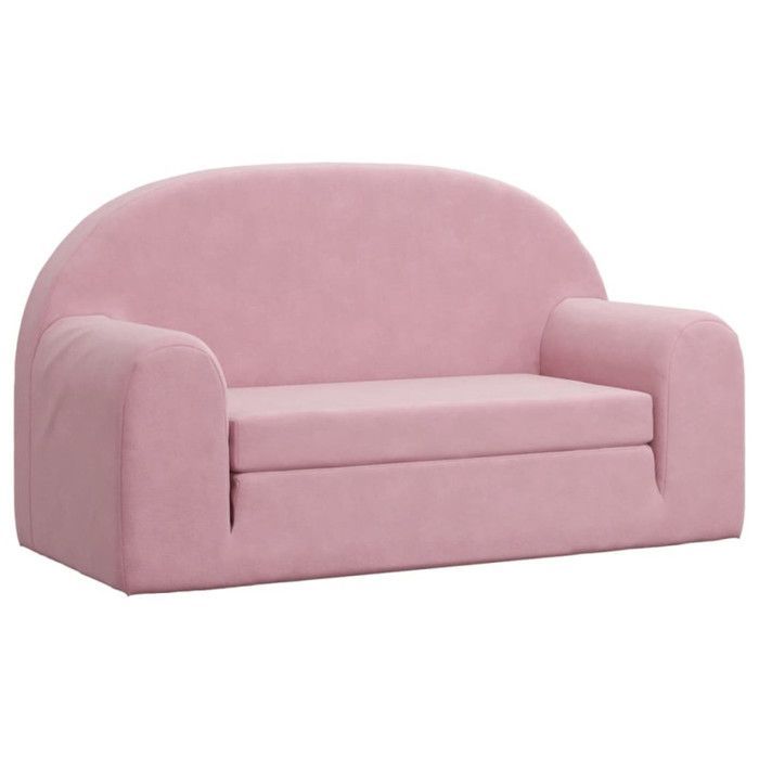 Sofá-cama infantil vidaXL, 2 lugares, sofá-cama com encosto e apoios de braço, cama de hóspedes para crianças pequenas, quarto 357027