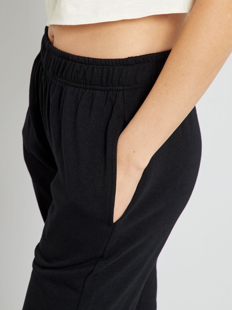 Fleece joggingbroek - Zwart