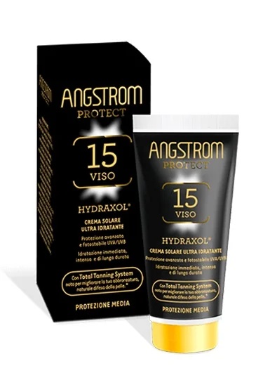 ANGSTROM PROTECT Crème solaire ultra-hydratante Angstrom FPS 15 Protection visage 50 ml Résistante à l'eau