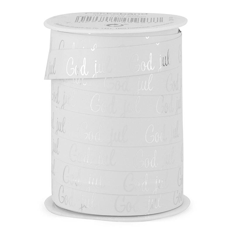 Pakettejp 20 m metallisk med text