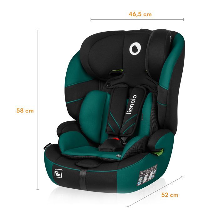 Seggiolino auto convertibile LIONELO Levi One i-Size - 76-150 cm - Gruppo 1/2/3 - Verde