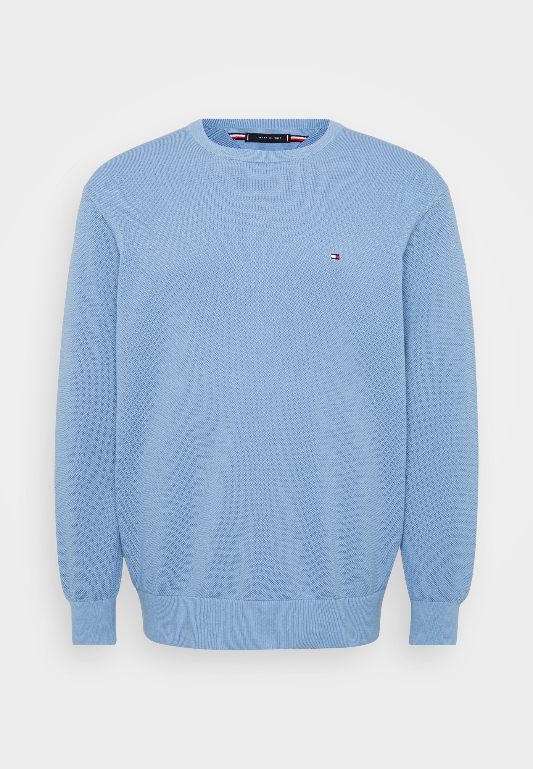 Tommy Hilfiger ESSENTIAL STRUCTURE Rundhalspullover – Frisches Blau
