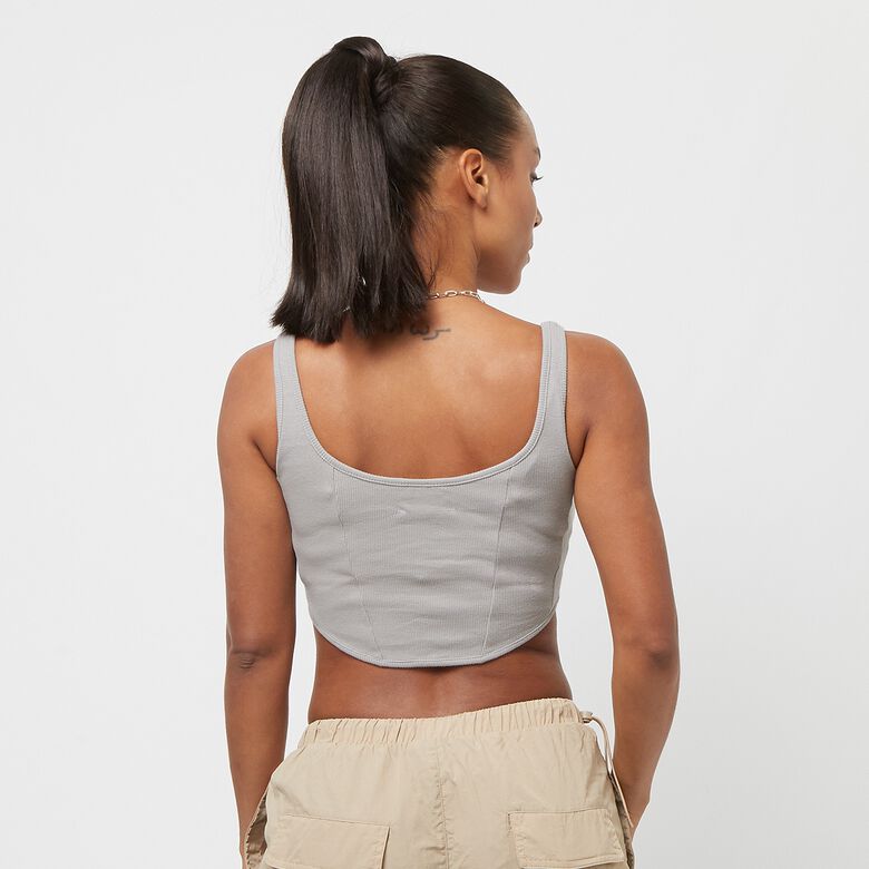 Crop-Top mit eckigem Ausschnitt