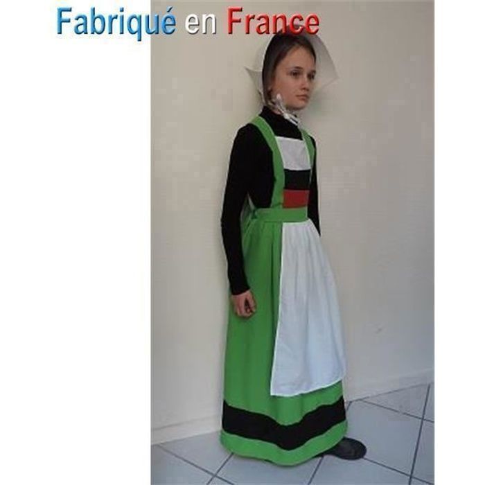 Disfraz de Bécassine para niños con tocado - Hecho en Francia