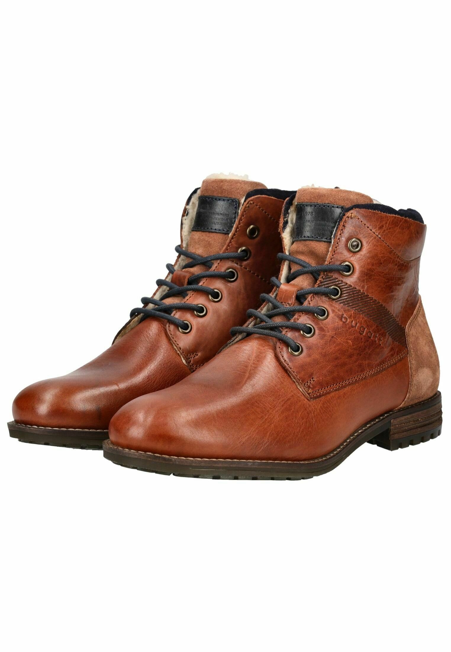 Bottines à lacets Bugatti - marron moyen 6400