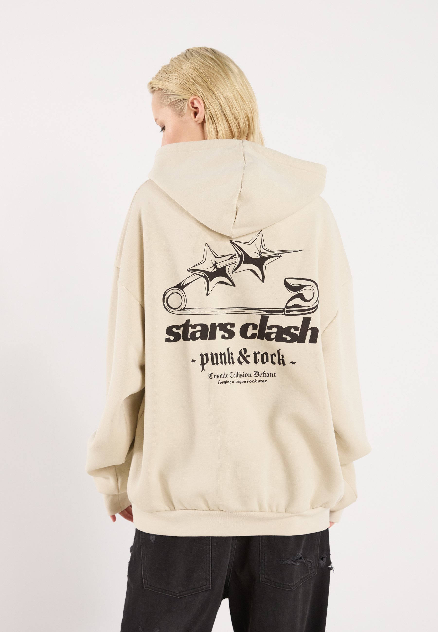 YOURTURN UNISEX - Hoodie - havermout