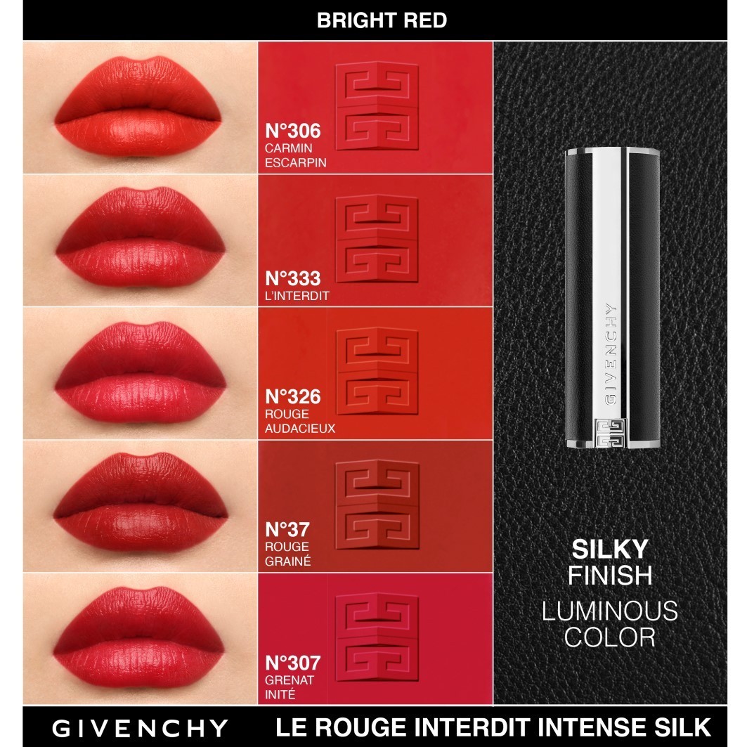 Givenchyn huulipuna Le Rouge Interdit Intense Silk - 3,4 g