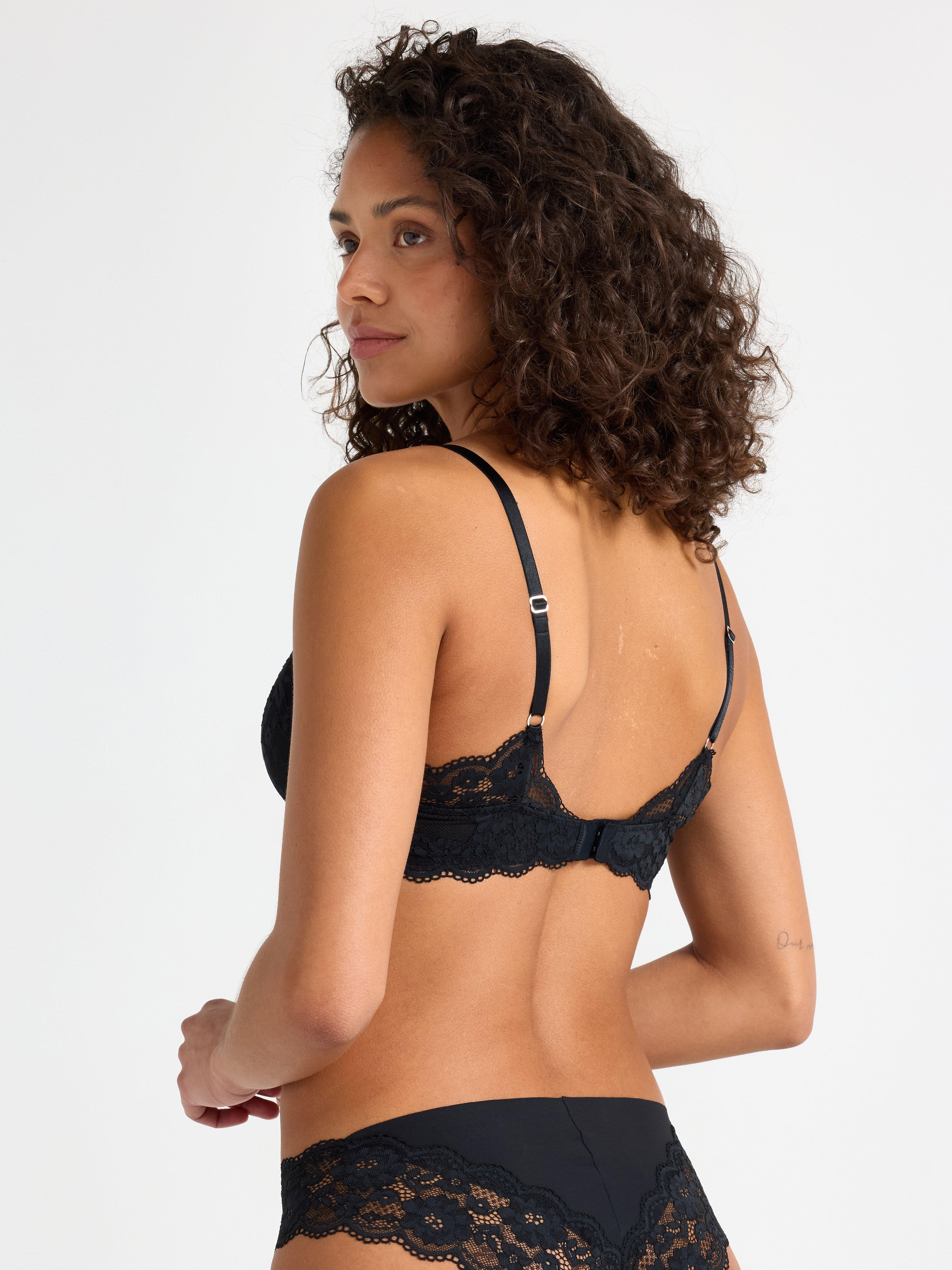 Camiseta Lilja bh med spets Preto