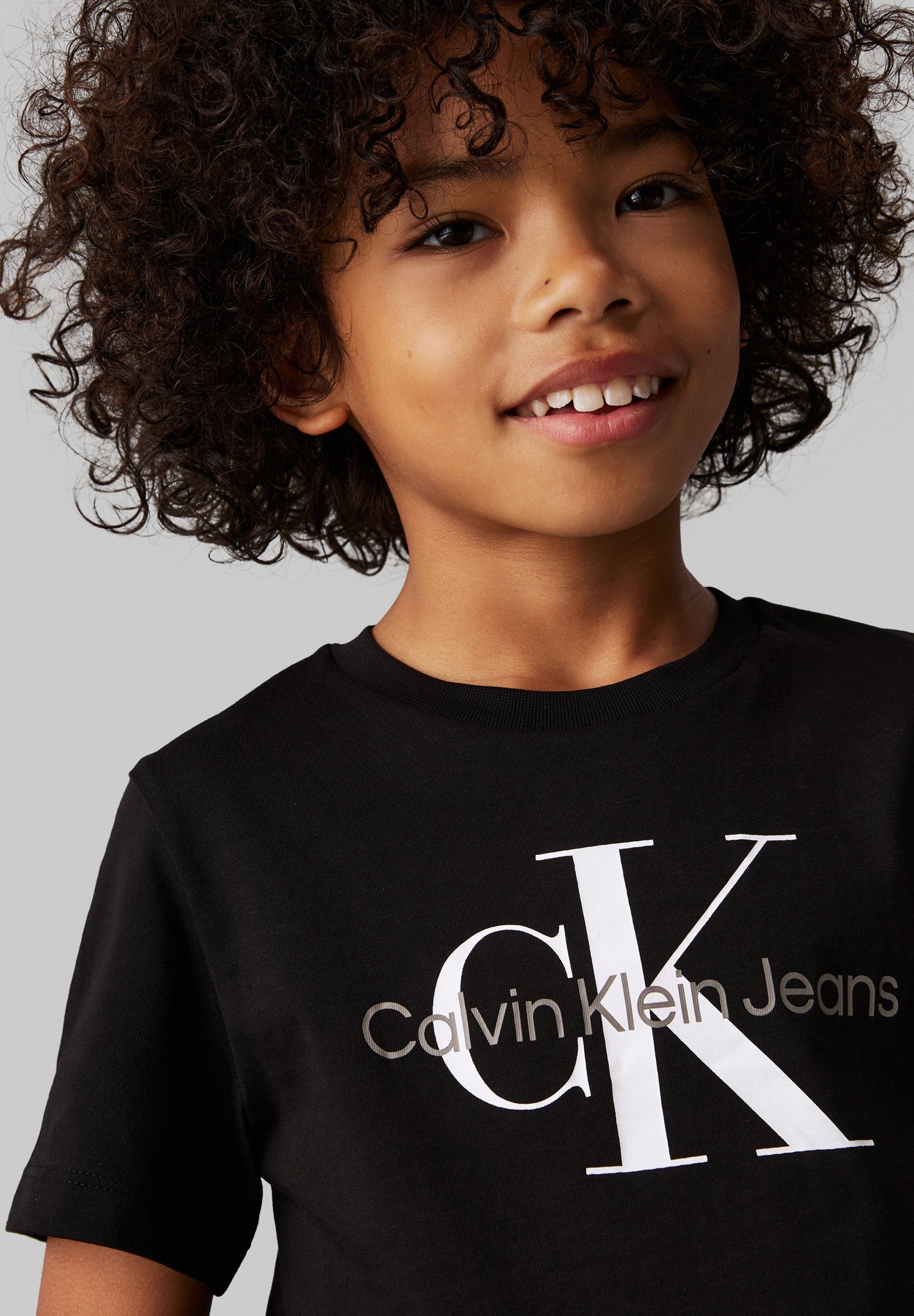 Calvin Klein Jeans MONOGRAM UNISEX - T-shirt met print - ck zwart