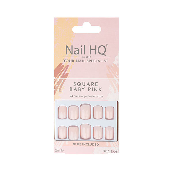 Nail HQ Quadrato Rosa Baby