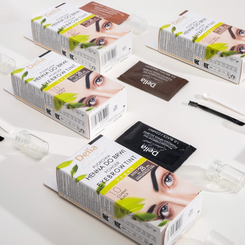 „Delia Cosmetics Eyebrow Expert“ tonuoti antakių dažai